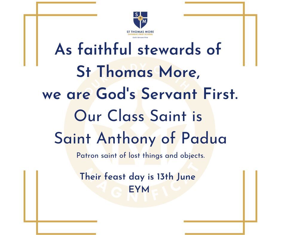 As stewards of st thomas more we are gods servant first